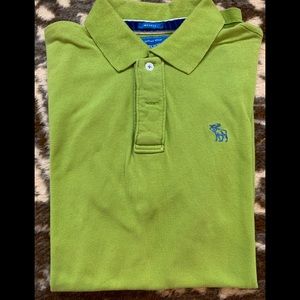 Authentic Mens Abercrombie & Fitch Lime Green Polo